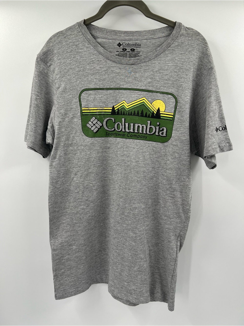 Columbia Men's Kwick Hike Front Graphic Short Sleeve Tee Size Medium
